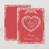 Valentinstag Postkarte (Vorne/Hinten)
