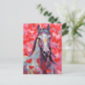 Valentinstag Postkarte (Stehend Vorderseite)