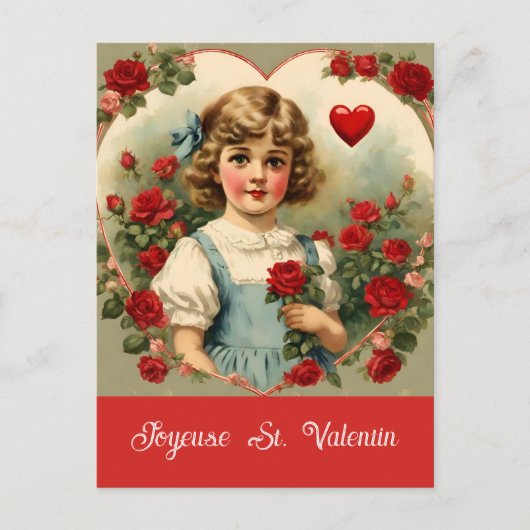 Valentinstag Postkarte (Vorderseite)