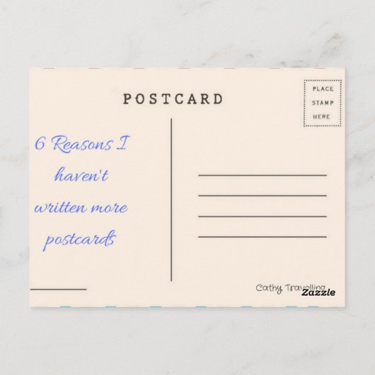 Valentinstag Postkarte (Rückseite)