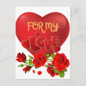 Valentinstag Postkarte (Vorderseite)