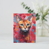 Valentinstag Postkarte (Stehend Vorderseite)