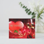 Valentinstag Postkarte (Stehend Vorderseite)