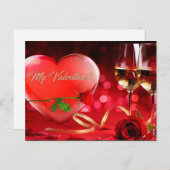 Valentinstag Postkarte (Vorne/Hinten)