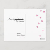 Valentinstag Postkarte (Rückseite)