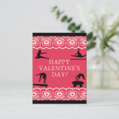 Valentinstag Postkarte (Stehend Vorderseite)