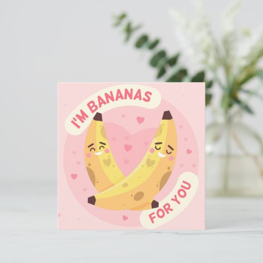 Valentinstag Postkarte (Stehend Vorderseite)