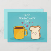 Valentinstag Postkarte (Vorne/Hinten)