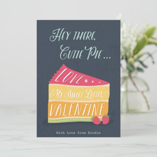 Valentinstag Postkarte (Stehend Vorderseite)