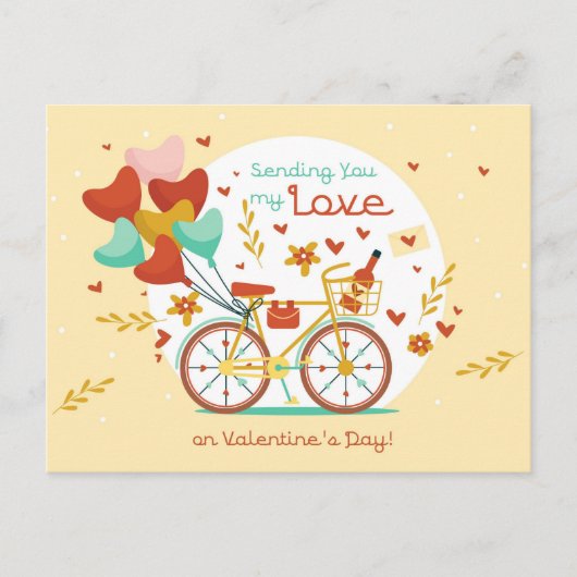 Valentinstag Postkarte (Vorderseite)