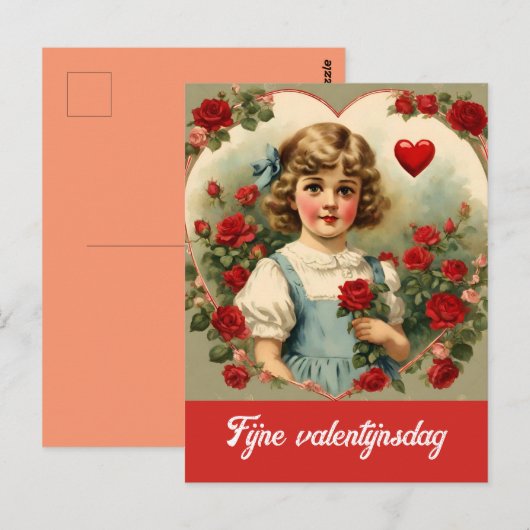 Valentinstag Postkarte (Vorne/Hinten)