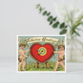 Valentinstag Postkarte (Stehend Vorderseite)