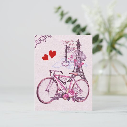 Valentinstag Postkarte (Stehend Vorderseite)