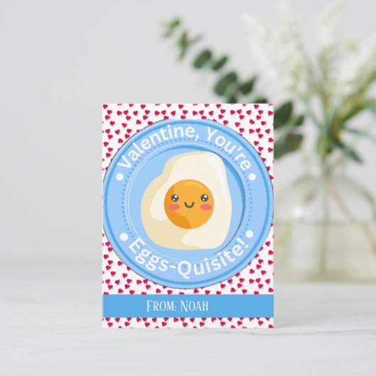 Valentinstag Postkarte (Stehend Vorderseite)