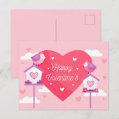 Valentinstag Postkarte (Vorne/Hinten)