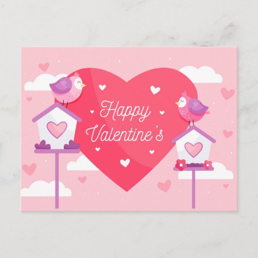 Valentinstag Postkarte (Vorderseite)