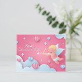 Valentinstag Postkarte (Stehend Vorderseite)