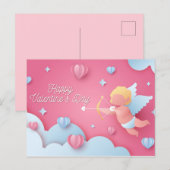 Valentinstag Postkarte (Vorne/Hinten)