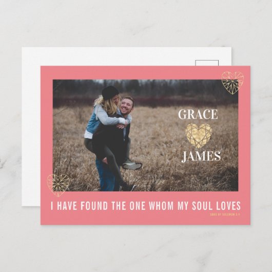 Valentinstag Postkarte (Vorne/Hinten)