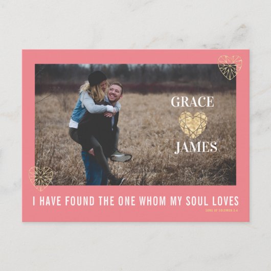 Valentinstag Postkarte (Vorderseite)