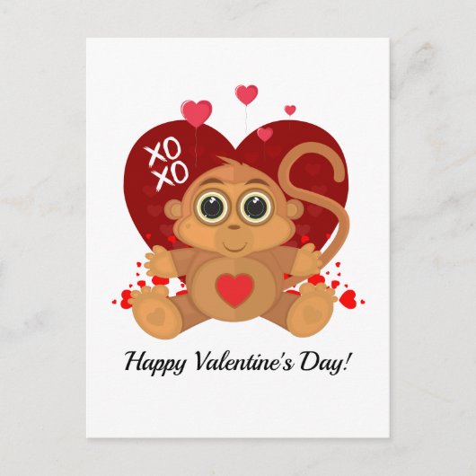 Valentinstag Postkarte (Vorderseite)