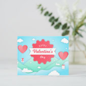 Valentinstag Postkarte (Stehend Vorderseite)
