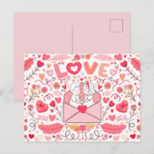 Valentinstag Postkarte (Vorne/Hinten)