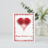 Valentinstag Postkarte (Stehend Vorderseite)