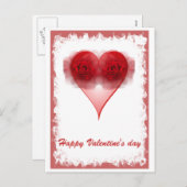Valentinstag Postkarte (Vorne/Hinten)