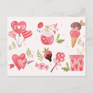 Valentinstag Postkarte