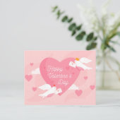 Valentinstag Postkarte (Stehend Vorderseite)