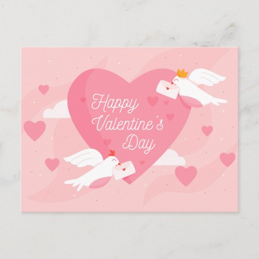 Valentinstag Postkarte (Vorderseite)