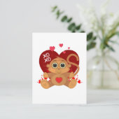 Valentinstag Postkarte (Stehend Vorderseite)
