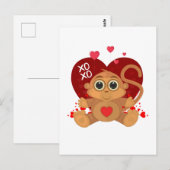 Valentinstag Postkarte (Vorne/Hinten)