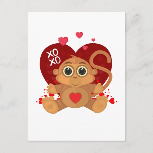 Valentinstag Postkarte (Vorderseite)