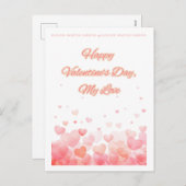 Valentinstag Postkarte (Vorne/Hinten)