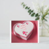 Valentinstag Postkarte (Stehend Vorderseite)