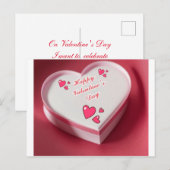 Valentinstag Postkarte (Vorne/Hinten)