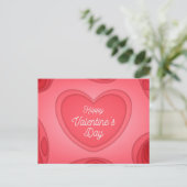 Valentinstag Postkarte (Stehend Vorderseite)