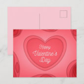 Valentinstag Postkarte (Vorne/Hinten)