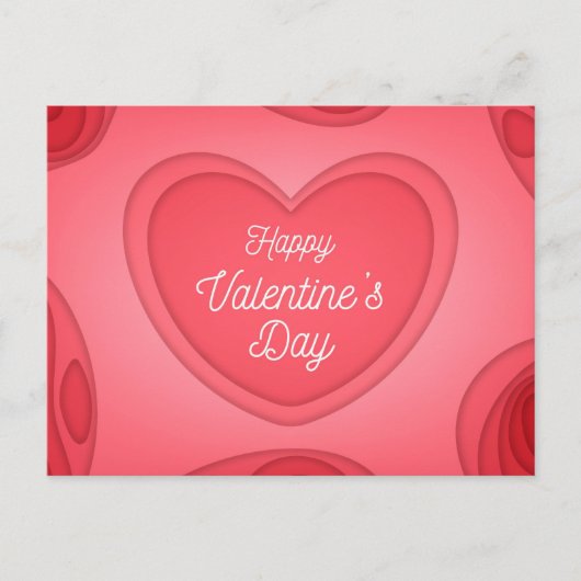Valentinstag Postkarte (Vorderseite)