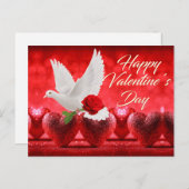 Valentinstag Postkarte (Vorne/Hinten)