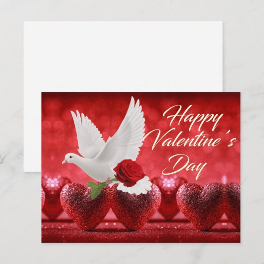 Valentinstag Postkarte (Vorne/Hinten)