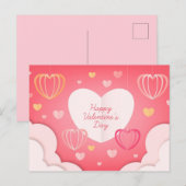 Valentinstag Postkarte (Vorne/Hinten)