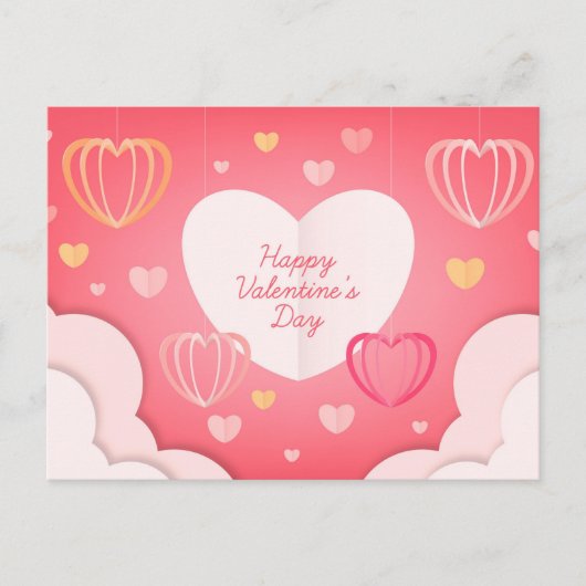 Valentinstag Postkarte (Vorderseite)