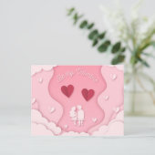 Valentinstag Postkarte (Stehend Vorderseite)