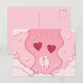 Valentinstag Postkarte (Vorne/Hinten)