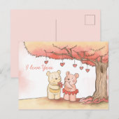 Valentinstag Postkarte (Vorne/Hinten)