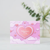 Valentinstag Postkarte (Stehend Vorderseite)