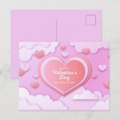 Valentinstag Postkarte (Vorne/Hinten)